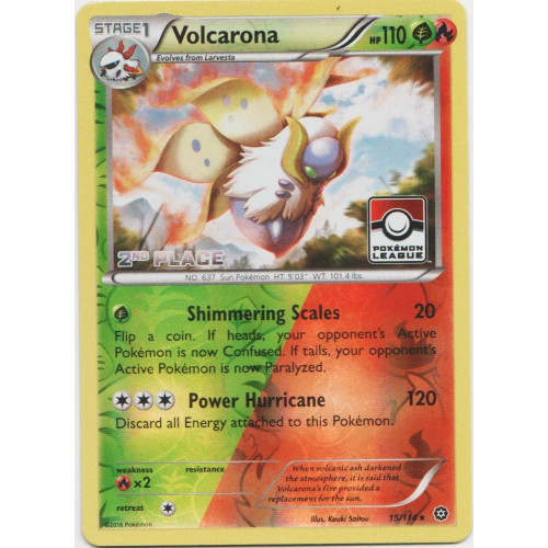 XY Steam Siege 15/114 Volcarona (League Promo 2nd Place)